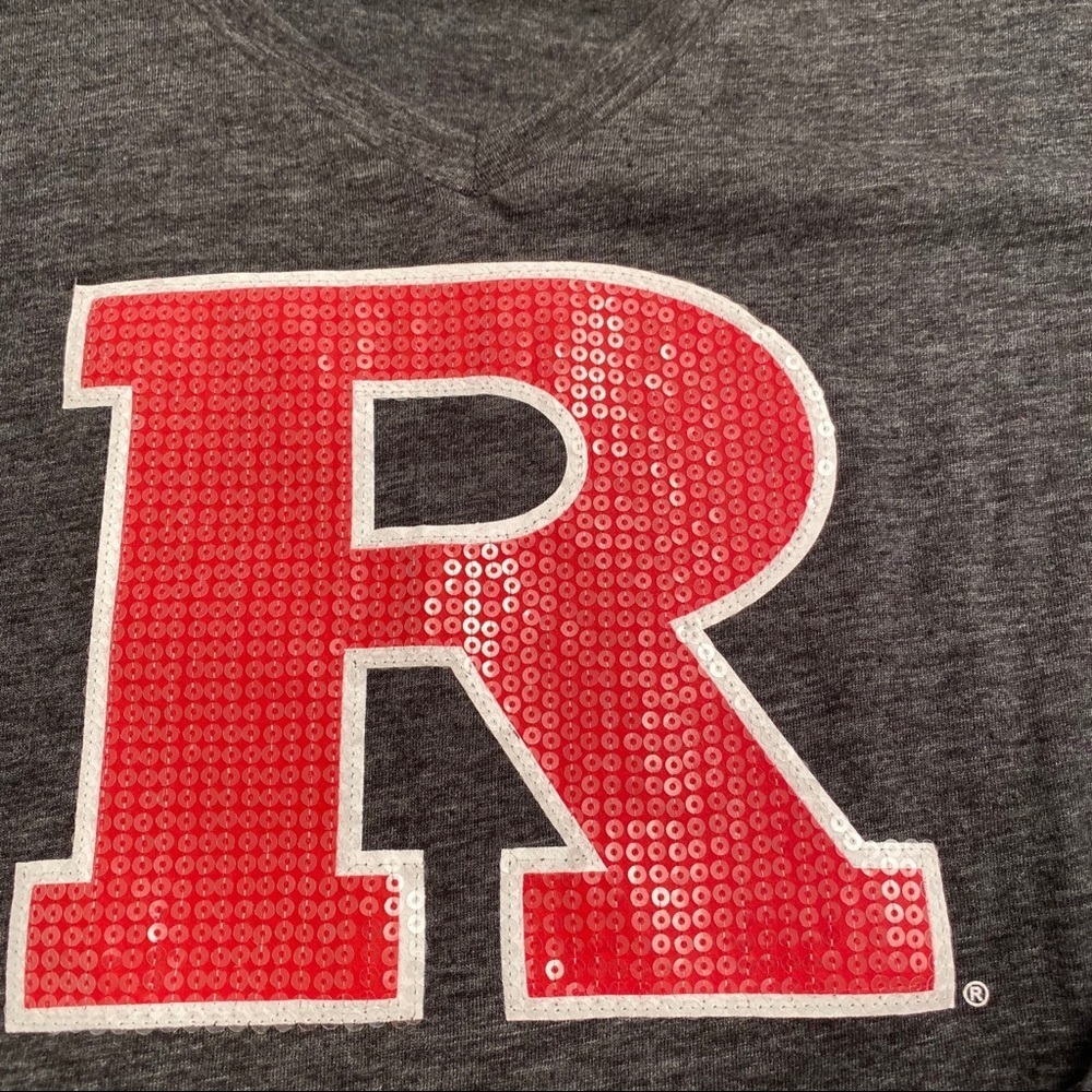 Campus Heritage Rutgers long sleeve sequin t-shirt XXL - Picture 2 of 5